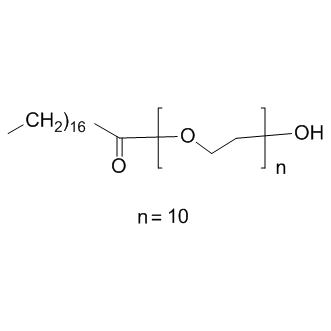 Polyoxyethylene stearate Structure